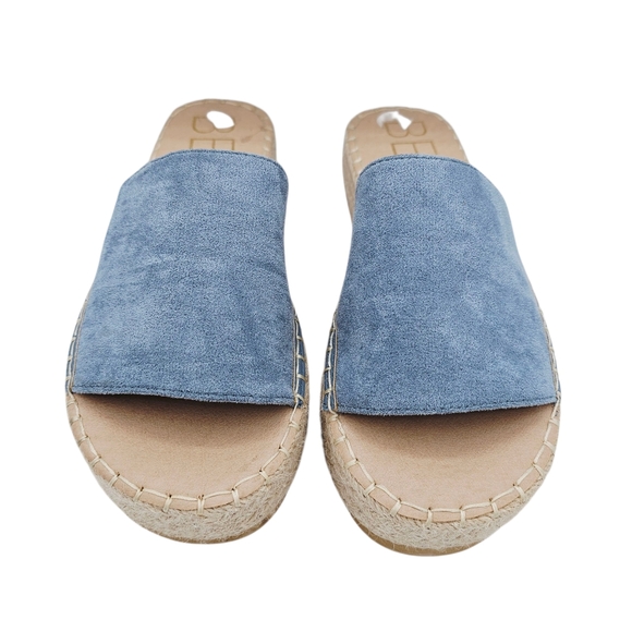 Beach by Matisse Blue Platform Sandals Slides - Picture 9 of 10
